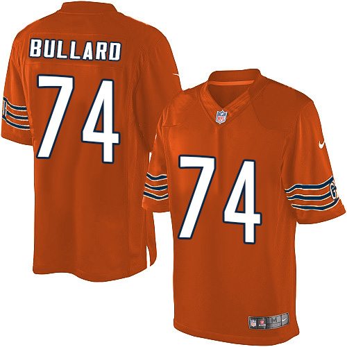 Youth Limited Jonathan Bullard Nike Jersey Orange Alternate - #74 NFL Chicago Bears